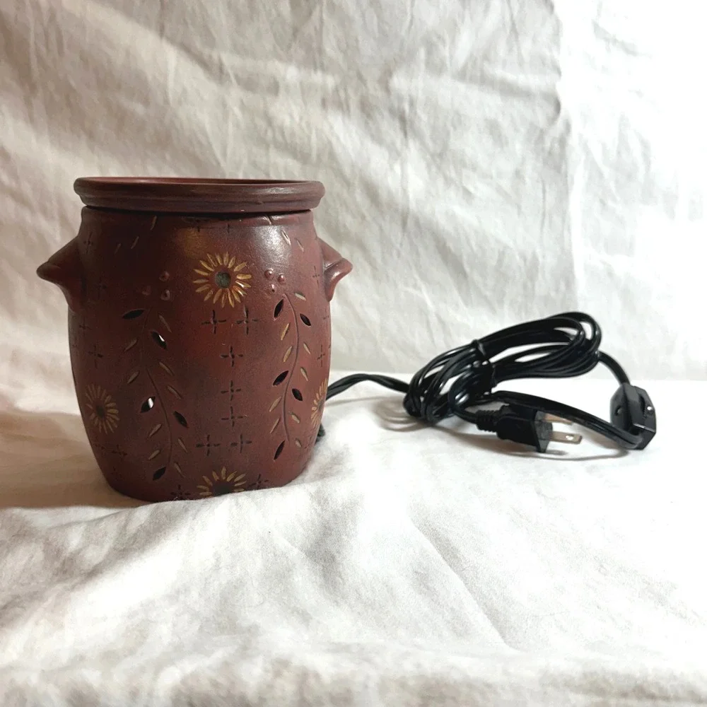 Lang Candles Primitives Electric Melting Pot Brown Excellent Sunflower 0636002